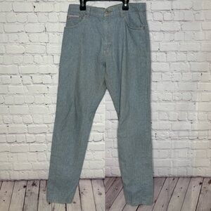 Naked and Famous Light Blue Gray Max Style Jeans Size 32